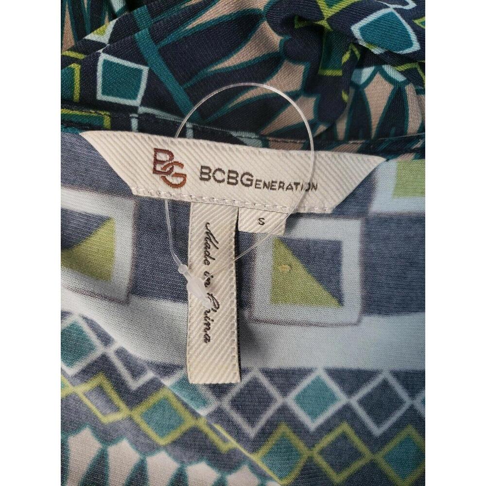 BCBGENERATION GREEN MULTICOLOR GEOMETRIC PATTERN … - image 9